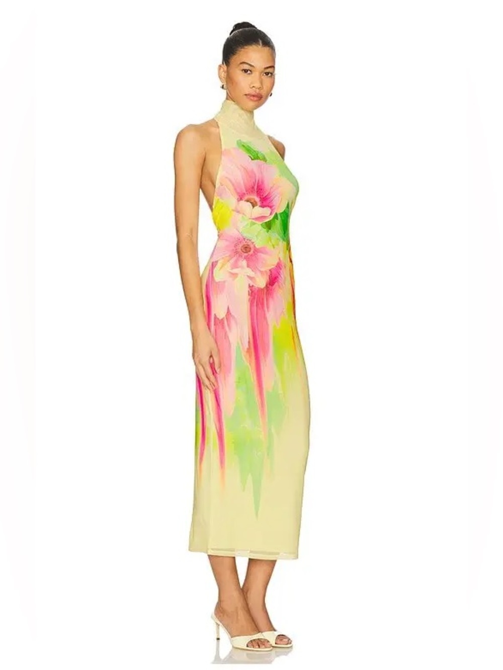 AFRM Olimpia Halterneck Dress Size Large - Picture 2 of 4
